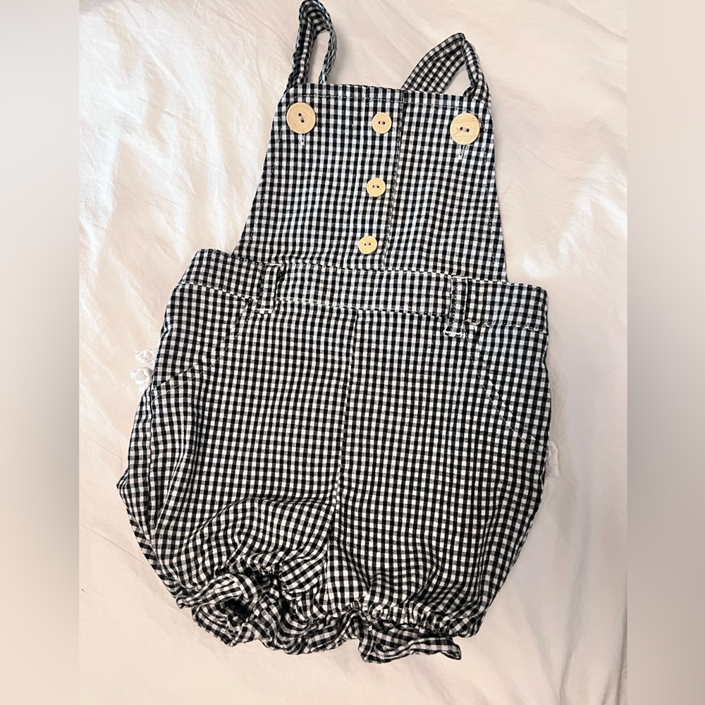 Harajuku Mini Checkered Baby Romper